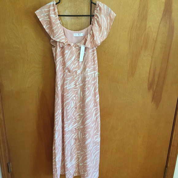 All In Favor Blush Midi Dress - Picture 3 of 10